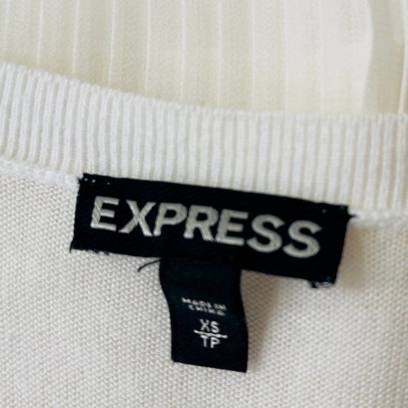 Express Women's White Comfortable and Chic Top Size XS - Picture 6 of 6